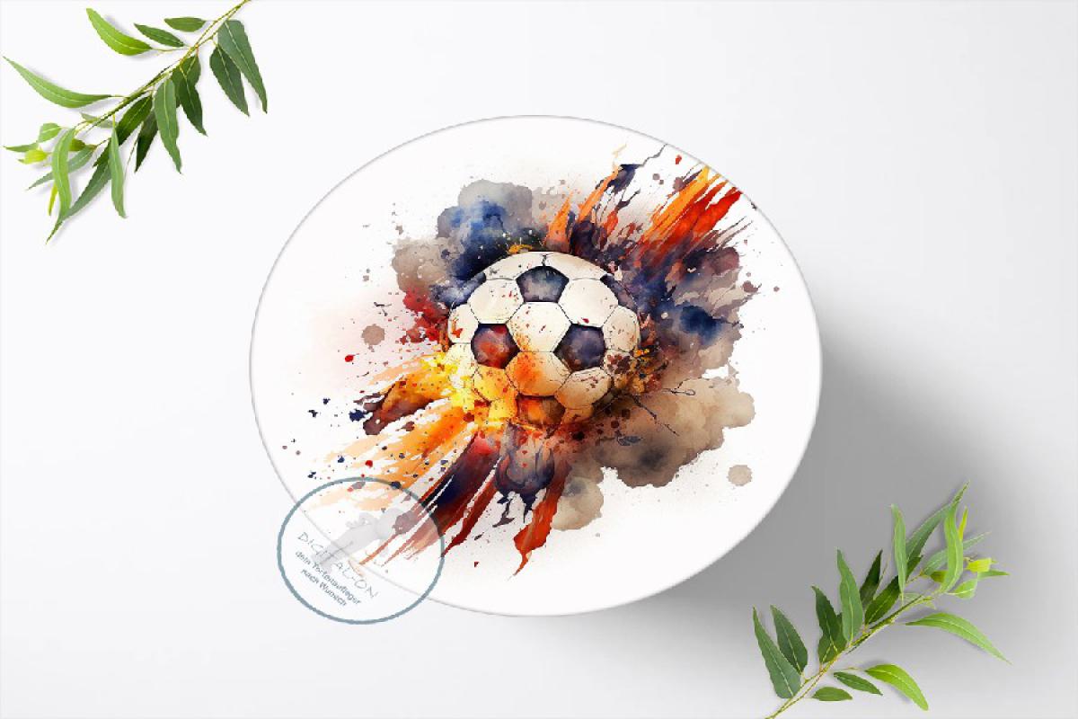 Fußball Tortenaufleger , Ø 20cm, 1300z